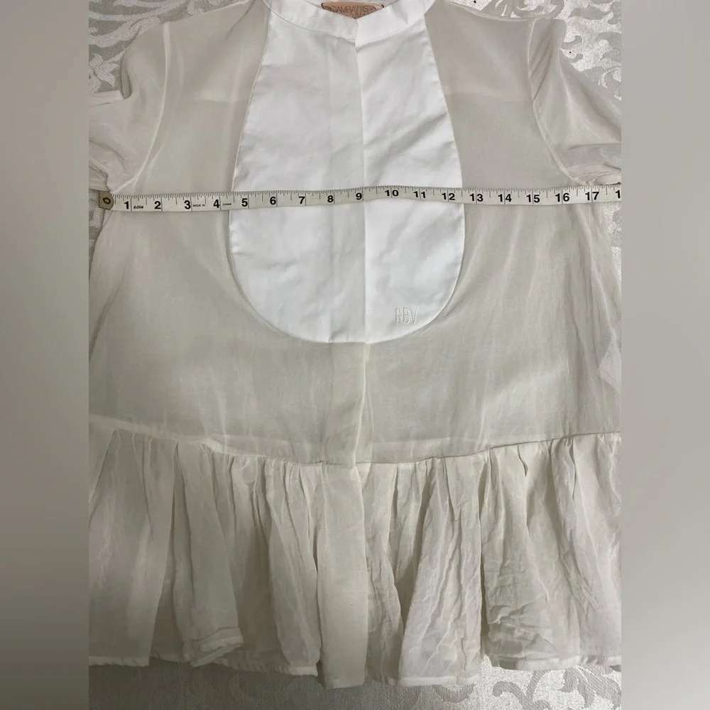 - Giambattista Valli Blouse white blouse size 40 or XS made in Italy - Picture 12 of 13